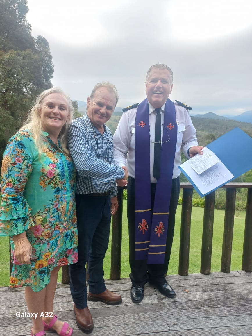 Wedding ceremony by Dr. Gerrit Rademeyer in Haenertsburg