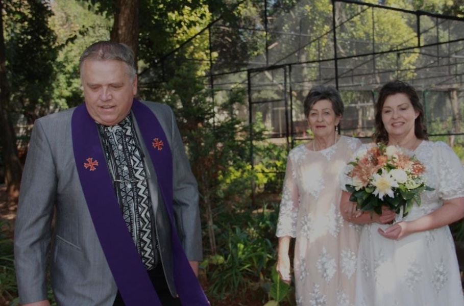 Wedding ceremony by Dr. Gerrit Rademeyer in Haenertsburg
